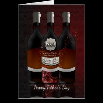 Brother Wine Bottles Father's Day Greeting Card No cards