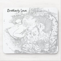 Brotherly Love Mouse Pad mousepads by Bruck_Simp Brotherly Love Mouse Pad mousepads