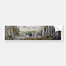 Brothers~Oil Painting by David Paul Bumper Stickers