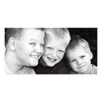 Brothers Three Photo Card