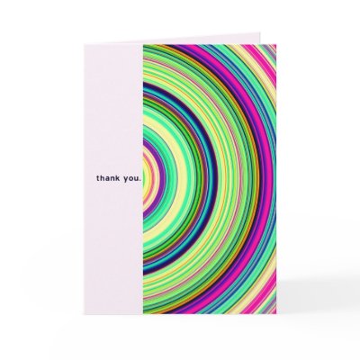 "Brought Vivid Color" Thank You Card by evemariedotcom