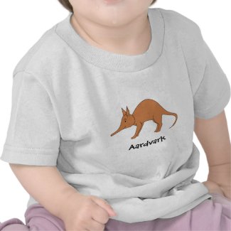 Brown Aardvark Illustration. Cartoon. Custom shirt
