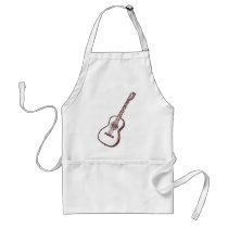 Brown Acoustic Classical Guitar Aprons