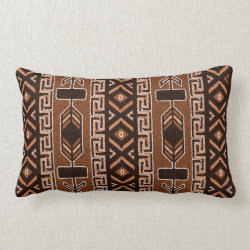 Brown And Black Southwest Tribal Aztec Pattern Pillows