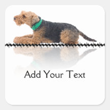 Brown and Black Welsh Terrier Sticker