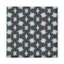 brown and blue pattern magnet magnet