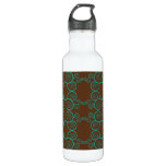Brown and Blue Spiral Liberty Bottle 24oz Water Bottle