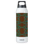 Brown and Blue Spiral Liberty Bottle 16 Oz Insulated SIGG Thermos Water Bottle