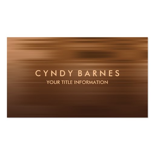 Brown and Copper Stripe Business Card