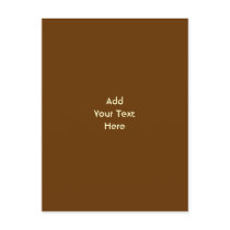 Brown and Cream, Custom Text. Postcards