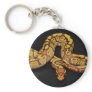 Brown and Gold Ball Python Key Chain