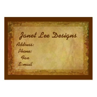 Brown And Gold Business Card