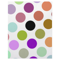 Brown And Green Colorful Dots Letterhead Template