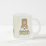 Brown And Green Polkadot Bear Coffee Mug