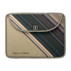 Brown and Green Stripe Sleeves For MacBook Pro