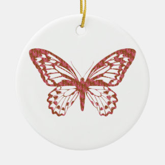 brown and pink butterfly christmas tree ornament brown and pink butterfly christmas tree ornament