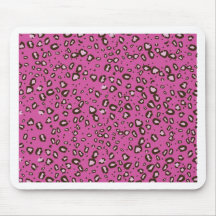 brown and pink cheetah mouse pads