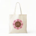 Brown and Pink Monogram A bags
