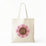 Brown and Pink Monogram A bags