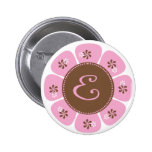 Brown and Pink Monogram E