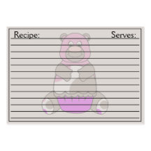 Brown And Pink Polkadot Bear Business Card Templates
