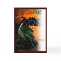brown and red grapes cards