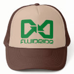 Fluidride Green Logo on Brown and Tan Hat Brown and Tan Hat