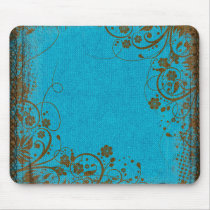 Brown And Teal Mouse Mats