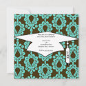 brown and tiffany damask graduation