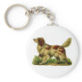 Brown and White Dog Keychains
