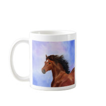 Brown Andalusian horse mug