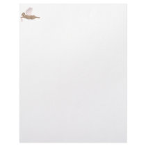 Brown Angel Dog With Pink Wings letterhead