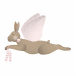 Brown Angel Rabbit With Pink Wings