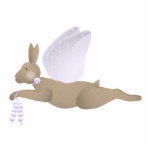 Brown Angel Rabbit With Purple Wings