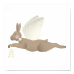 Brown Angel Rabbit With Yellow Wings
