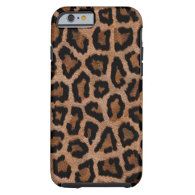 Brown animal print pattern tough iPhone 6 case