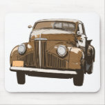 Brown antique Truck 2 Mouse Pads