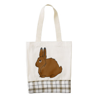 Brown Arctic Hare Zazzle HEART Tote Bag