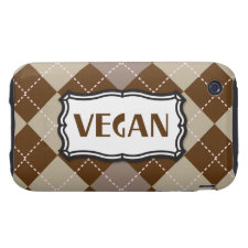 Vegan iphone 3 tough case