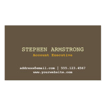 Brown bark simply modern professional executive business cards