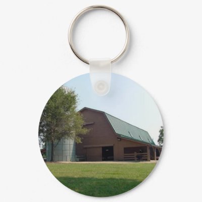 Brown Barn Keychain by greatphotos