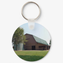Brown Barn Keychain