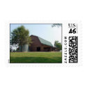 Brown Barn Postage Stamp
