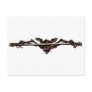 Brown Bat Hanging on a Bone Postcards