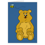 Brown Bear and Bumble Bee Card