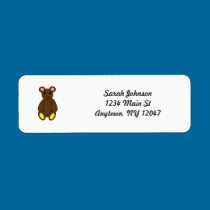 Brown Bear Avery Label labels