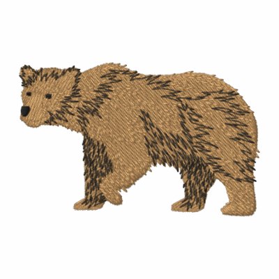 Brown Bear Embroidered Shirt