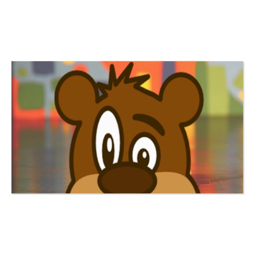 Brown Bear Face Business Cards
