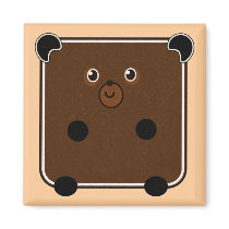 Brown bear magnets