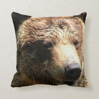 grizzly bear pillow